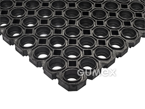 Rohož RINGO OCTOMAT PLUS, hrúbka 23mm, 1000x1500mm, 24x36 otvorov, 70°ShA, NR-SBR, -30°C/+70°C, čierna
